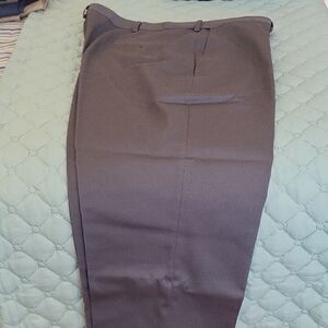 Haggar Gray Dress Pants Tailored Fit